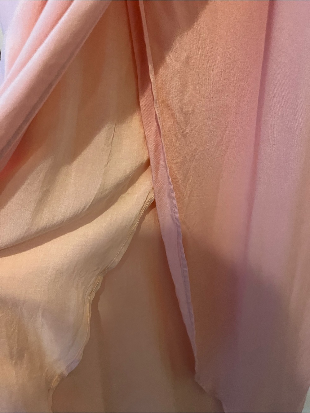 PAIGE Ruffle Maxi Dress Barbiecore Flowy Wrap Coquette Resort XS - Picture 8 of 14